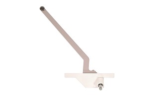 Right Hand Rear Mounted Stainless Steel Roller 9.5" (White)
