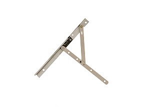 Left Hand (Adjustable) Casement Window Hinge Assembled 10" 