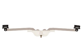 Front Mounted Awning Pivot Shoe 23.750" When in the closed postion (White)
